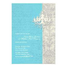 Invitations de mariage de brise de lustre
