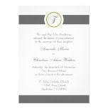 Invitations de mariage de cercle de point de monog invitations