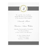 Invitations de mariage de cercle de point de monog invitations