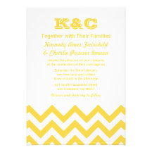 Invitations de mariage de Chevron