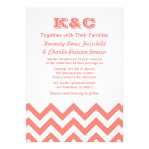 Invitations de mariage de Chevron