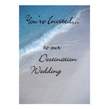 Invitations de mariage de destination
