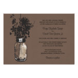 Invitations de mariage de fleurs sauvages et de po