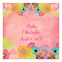 Invitations de mariage de Leis/Luau