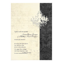 Invitations de mariage de lustre