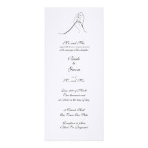 Invitations de mariage de silhouette