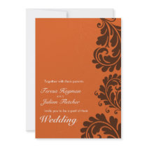 INVITATIONS DE MARIAGE : : flourish audacieux 1P