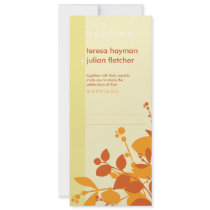 INVITATIONS DE MARIAGE : : silhouette 7P de nature