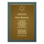 Invitations de Mitzvah de barre d'étoile de David