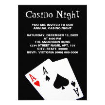 Invitations de nuit de casino