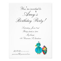 Invitations de paon
