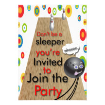 Invitations de partie de bowling