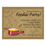 Invitations de partie de fondue - fromage