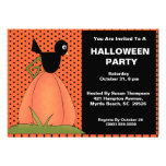 Invitations de partie de Halloween de citrouille e