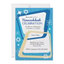 Invitations de partie de Hanoucca rétros