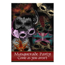 Invitations de partie de mascarade de masque