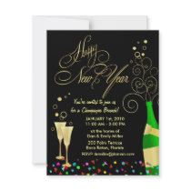 Invitations de partie de nouvelle année - brunch d