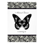Invitations de partie de papillon d'impression de 
