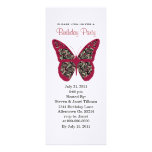 Invitations de partie de papillon d'impression de 
