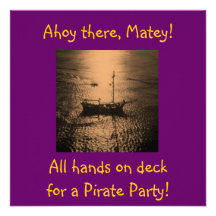 Invitations de partie de pirate
