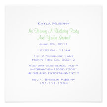 Invitations de partie de point de polka de monogra