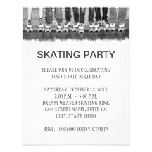 Invitations de patinage de partie