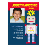 Invitations de photo de robot