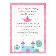 Invitations de princesse thé