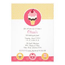 Invitations faites sur commande de fête d'annivers