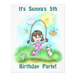 Invitations faites sur commande de fête d'annivers