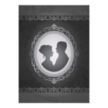 Invitations gothiques victoriennes de mariage de c