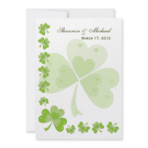 Invitations irlandaises #1 de mariage de shamrocks