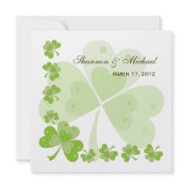 Invitations irlandaises #1 de mariage de shamrocks