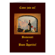Invitations italiennes carte de vœux