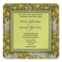 Invitations lunatiques de mariage de Nouveau d'art