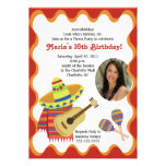 INVITATIONS MEXICAINES D'ANNIVERSAIRE DE PHOTO DE 