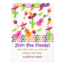 Invitations mexicaines de Saguaro de sombrero de p