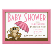 Invitations mignonnes de baby shower de rose de si