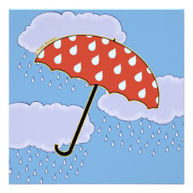 Invitations mignonnes de parapluie