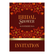 Invitations nuptiales de douche d'amour de la terr