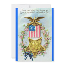 Invitations patriotiques vintages