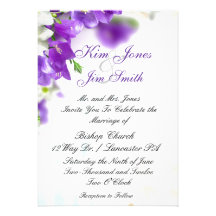invitations pourpres de mariage