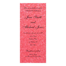 Invitations rose-clair de mariage de scintillement