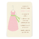 Invitations roses de baby shower de robe