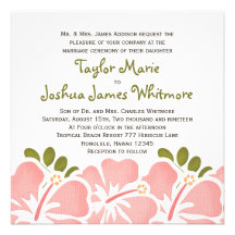 Invitations roses de mariage de ketmie