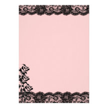 Invitations roses et noires