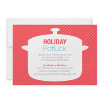 INVITATIONS ROUGES DES VACANCES POTLUCK DU POT %PI