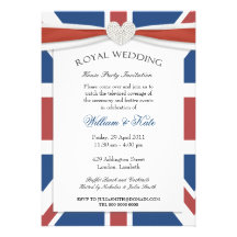 Invitations royales de partie de montre de mariage