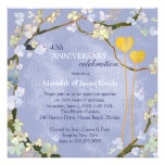 Invitations rustiques d'anniversaire de mariage de
