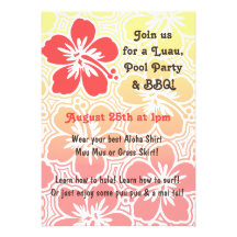 Invitations tropicales de ketmie de Kono